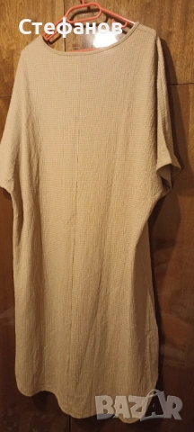 Красива бежова рокля -нова,макси размер , снимка 6 - Рокли - 53738213