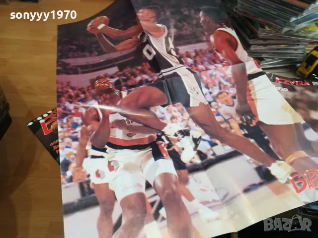 БУБА БАСКЕТБОЛ+ПЛАКАТ ДЕЙВИД РОБИНСОН-ДЕК.95Г 3004251853, снимка 2 - Колекции - 50099622