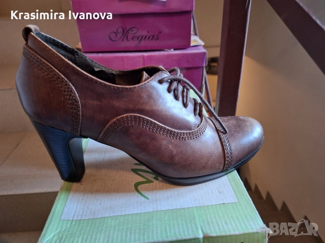 нови обувки естествена кожа цвят кафе , снимка 2 - Дамски ежедневни обувки - 54209376