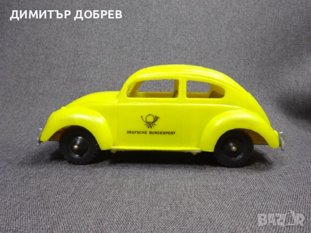СТАРА РЕТРО ПЛАСТМАСОВА ИГРАЧКА КОЛИЧКА VOLKSWAGEN, снимка 3 - Колекции - 54105993
