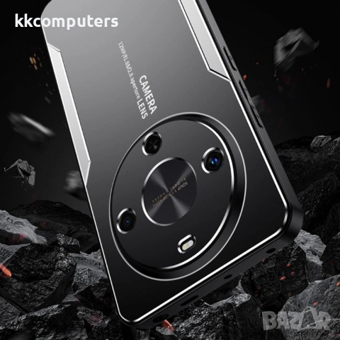 Калъф за Honor Magic8 Lite 5G, Алуминиева Сплав + TPU + PC, Брониран Дизайн, Вкл. Скрийн Протектор, , снимка 6 - Калъфи, кейсове - 53174567