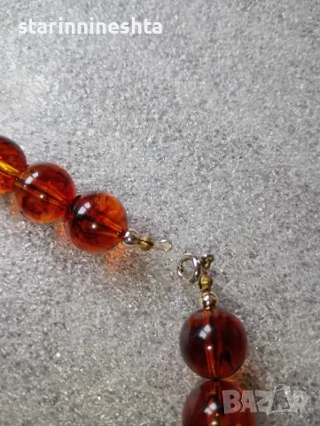 Класически стар  кехлибар огърлица гердан  бижу бижута , снимка 9 - Антикварни и старинни предмети - 49976170