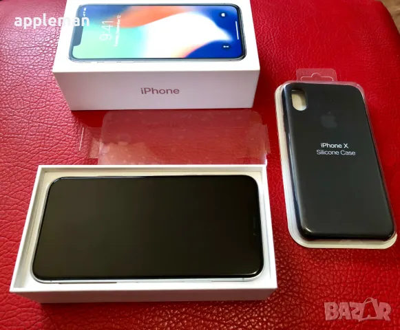 Apple iPhone X 64GB Silver Айфон 10 бял Бг меню 100% батерия, снимка 7 - Apple iPhone - 49549568