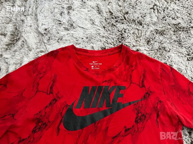 Мъжка тениска Nike Swoosh Marble Tee, Размер XXL, снимка 2 - Тениски - 46387115