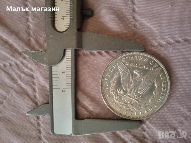 1 долар 1884 AU САЩ сребро оригинал, снимка 7 - Нумизматика и бонистика - 44648143