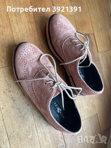 Обувки от Англия естествен велур, снимка 2 - Дамски ежедневни обувки - 46305951