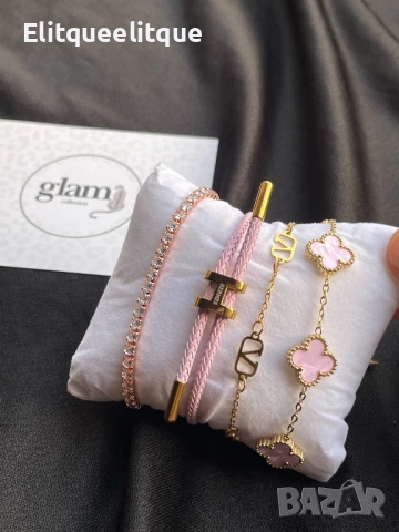 гривна от висококачествена стомана hermes, снимка 6 - Гривни - 52260401