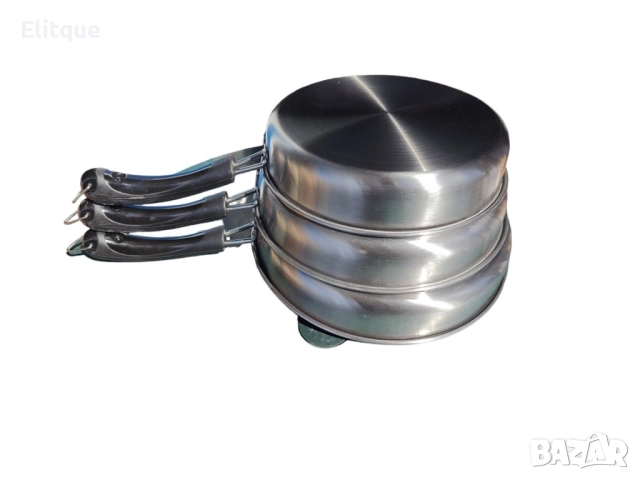 Супер здрави и качествени 3  броя тигани с дръжка 22/24/26 см., снимка 6 - Съдове за готвене - 52894821