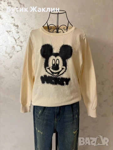 Блуза машинно плетиво , снимка 2 - Блузи с дълъг ръкав и пуловери - 52787582