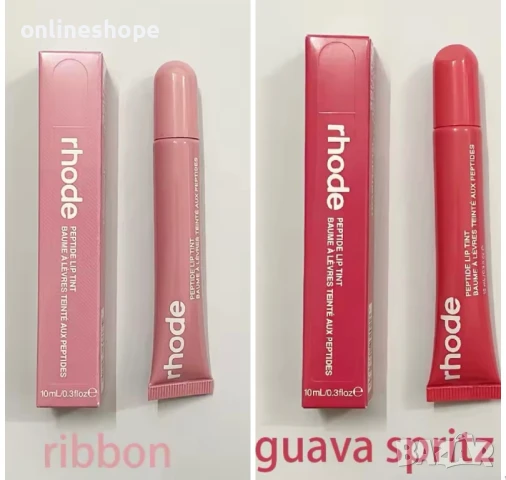 Гланц за устни Rhode Peptide Lip Tint – Ribbon или Guava Spritz, снимка 2 - Козметика за лице - 51016875