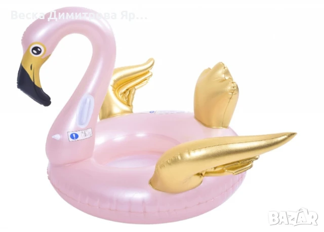 Надуваемо фламинго, gold - 115см