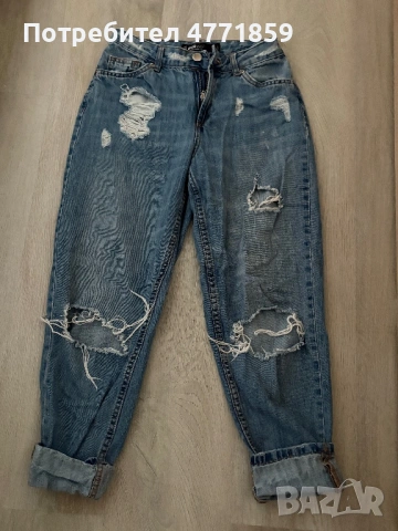 Дамски Скъсани дънки ЧИСТО НОВИ, снимка 3 - Дънки - 53916134