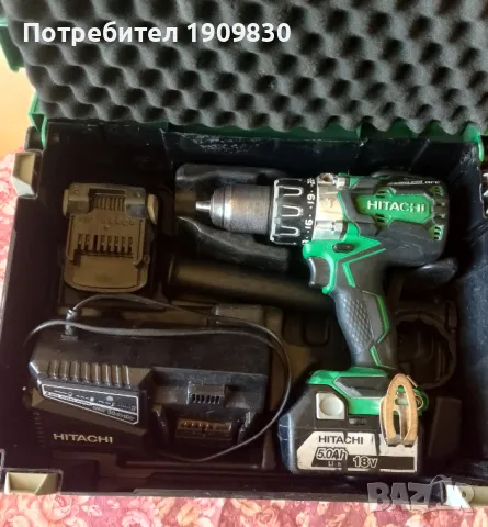 Акумулаторен ударен винтоверт HITACHI/HIKOKI DV18DBL2, снимка 4 - Винтоверти - 49358615