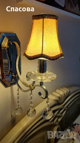 Текстилни, чашки , шапки за абажур, полилей, нощна лампа или лампион. , снимка 5 - Полилеи - 51249497