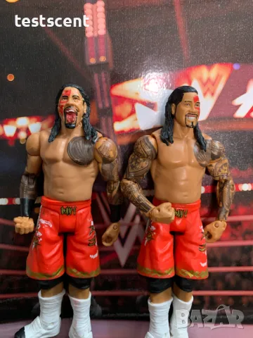 Екшън фигура WWE Jey Uso Джей Усо The Bloodline Battle Pack Mattel figure играчка, снимка 12 - Колекции - 49512732