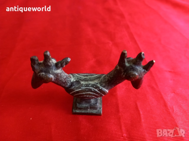 Римска Зооморфна Статуетка Двуглава Птица 2Век Реплика, снимка 3 - Антикварни и старинни предмети - 51917104