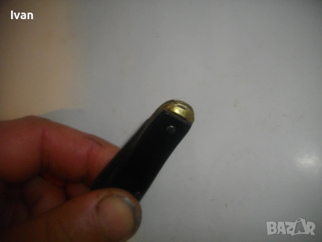 Американско джобно ножче ножка старинно с две остриета, снимка 10 - Антикварни и старинни предмети - 53420605