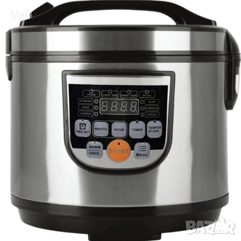 Оризоварка Cheffinger CF-RC5.0, 5L, 900W – XXL капацитет, таймер, инокс капак, снимка 5 - Други - 53973906