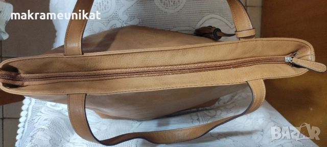 Голяма дамска чанта, кожена, нова, снимка 8 - Чанти - 47601490