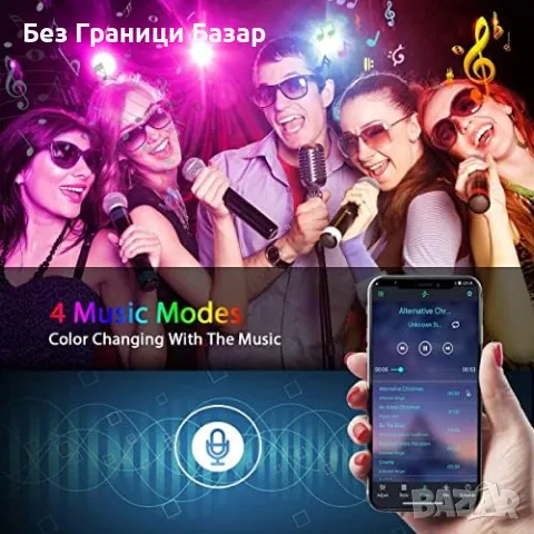 Нови LED ленти 20 м, RGB, музикален синхрон, App контрол, дистанционно и таймер, снимка 4 - Лед осветление - 47125172