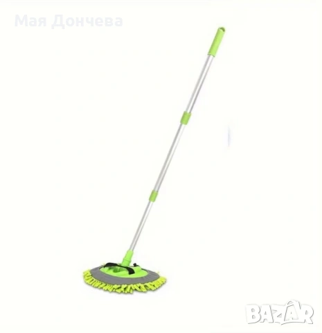 Микрофибърна четка за миене на автомобил с телескопична дрьжка, снимка 5 - Аксесоари и консумативи - 53734539