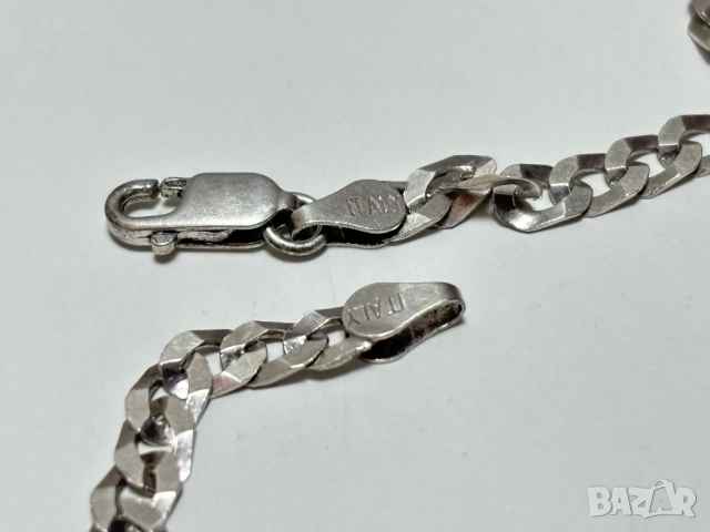 Сребърен Синджир (проба 925) ITALY - 11,40 грама, снимка 7 - Колиета, медальони, синджири - 53948001