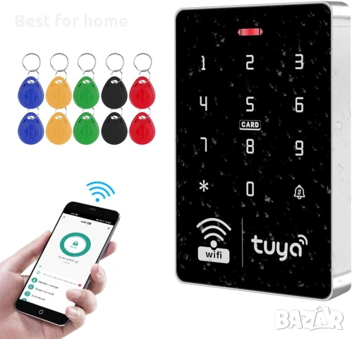 WiFi Tuya RFID клавиатура за контрол на достъпа IP68 водоустойчива двучестотна (САМО КЛАВИАТУРА)