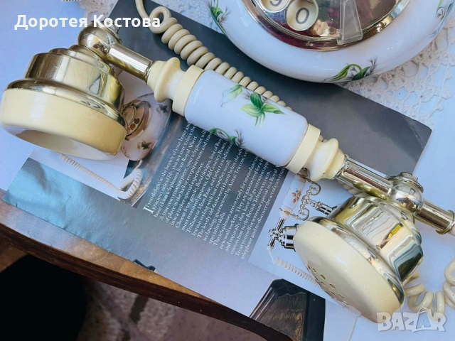 ROYAL ALBERT красив телефон от костен порцелан от Англия, снимка 11 - Антикварни и старинни предмети - 53806876