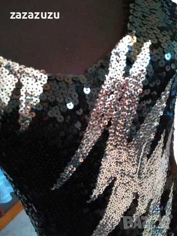 ОФИЦИАЛНА ЧЕРНА рокля  с презрамки, снимка 3 - Рокли - 50104514