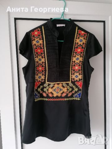 Ръчно бродирани дамски блузи с мотиви от български шевици , снимка 6 - Ризи - 28875910