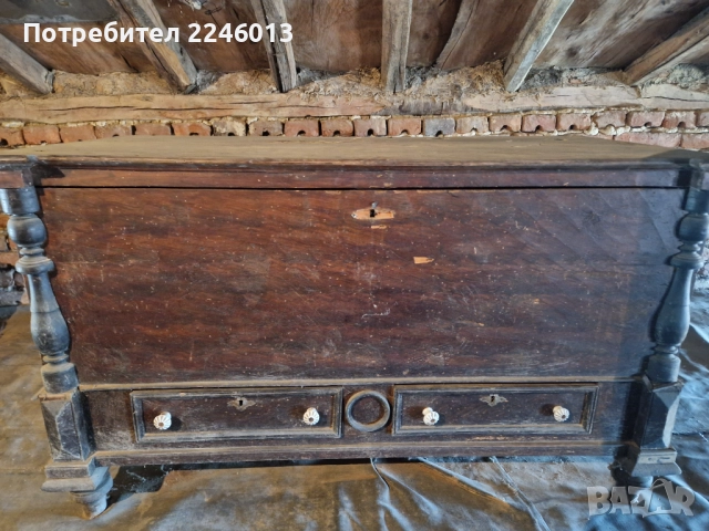 Стар ретро скрин с чекмедже, снимка 5 - Антикварни и старинни предмети - 51951355