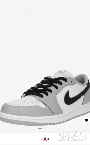 Nike Air Jordan 1 Low Light Smoke Grey. , снимка 3 - Маратонки - 53719259