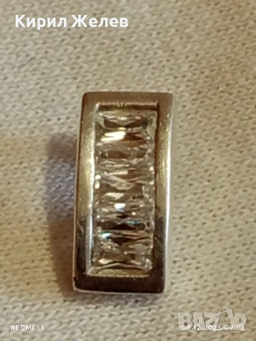 Елегантно сребърно бижу с голям кристал 29709, снимка 9 - Колиета, медальони, синджири - 52686085