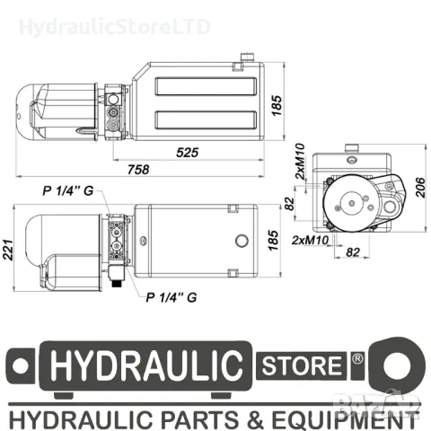 Електрическа помпа - хидравлична GHIM 12V 1800W 11L GPP12V11L, снимка 2 - Части - 49432076