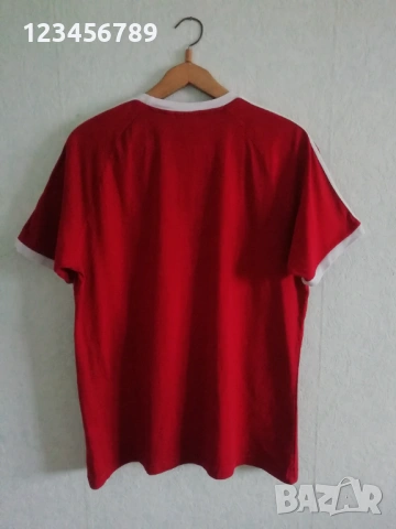 Adidas Originals 3 Stripes California Red XL Treofil оригинална памучна мъжка тениска Адидас , снимка 2 - Тениски - 53663587