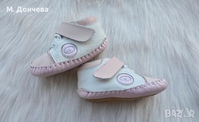 Детски боси обувки №19 естествена кожа, снимка 10 - Бебешки обувки - 53793660