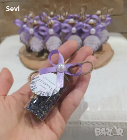  Подаръчета за гости: ароматна сушена лавандула в стъкленици!, снимка 3 - Други - 50265389