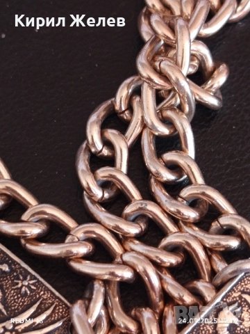 Красиво дамско коланче златисто с птици и цветя 27106, снимка 4 - Колани - 51823699