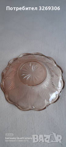 Стара стъклена чиния, купа, фруктиера , снимка 3 - Антикварни и старинни предмети - 44977234