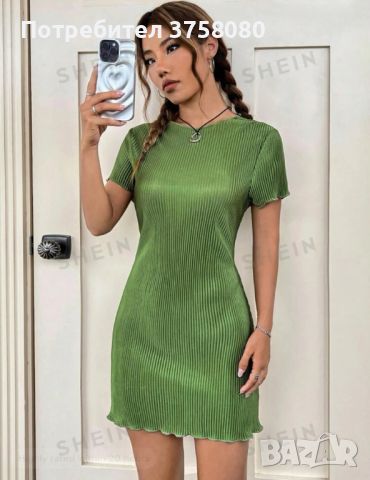 НОВА зелена рокля, снимка 1 - Рокли - 46305503