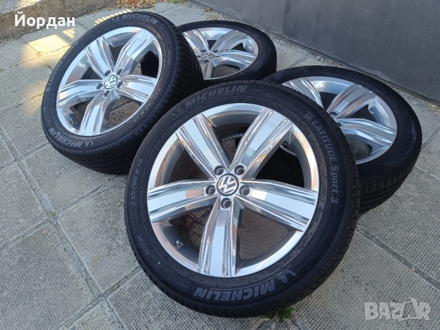 ОРИГИНАЛНИ джанти с гуми 19 ' цола 5х112 VW TIGUAN / Фолксваген Тигуан, снимка 2 - Гуми и джанти - 51826174