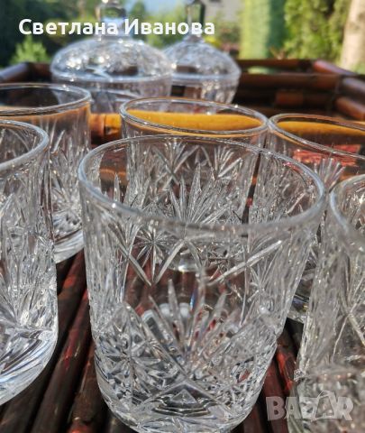 Чаши за уиски кристал, снимка 1 - Чаши - 46417802