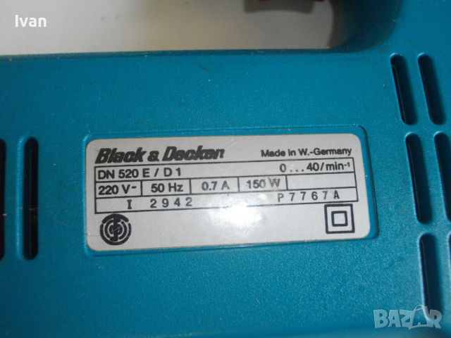 Електрическа ножица BLACK DECKER DN520E D1 WEST GERMANY За рязане ламарина плат табак балатум винил , снимка 18 - Други инструменти - 46813088