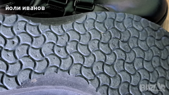 Кожени високи обувки с три велкро лепенки за широк крак,нови 48 номер, снимка 5 - Маратонки - 52243891