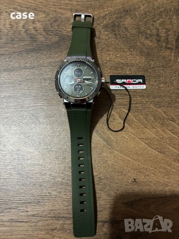 Мъжки часовник Sanda водоустойчив с подсветка и функции , снимка 12 - Мъжки - 53839196