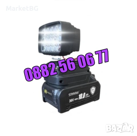 Комплект 5 в 1 перфоратор, винтоверт, гайковерт, ъглошлайф и LED лампа, снимка 4 - Други инструменти - 53274831