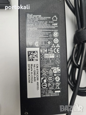 +Гаранция! Зарядно за лаптоп Dell Дел 19.5V 90W 130W, снимка 7 - Части за лаптопи - 51729067