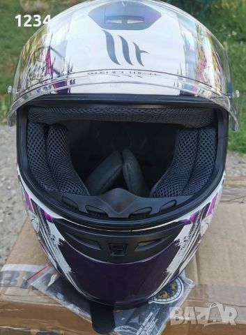 НОВА КАСКА шлем MT THUNDER размер XS за мотоциклет (мотор), скутер, АТВ , снимка 2 - Спортна екипировка - 46423915