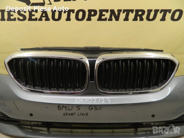Предна броня BMW серия 5 G30 / G31, 2017, 2018, 2019, 2020, оригинален код 51117385336, снимка 2 - Части - 52055288
