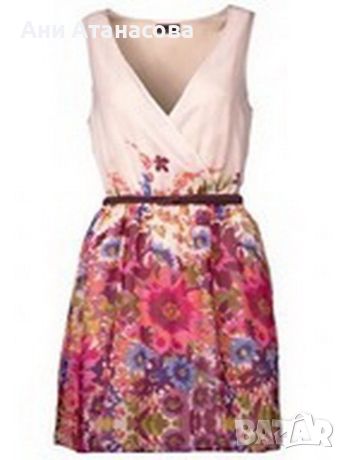 Флорална рокля, снимка 1 - Рокли - 45243016